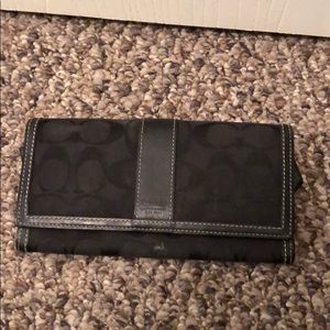 Black coach wallet